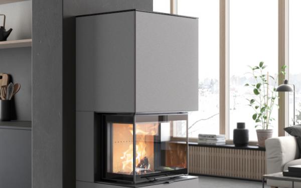 Heizkamin / Kaminofen Contura i61 Artstone Naturell